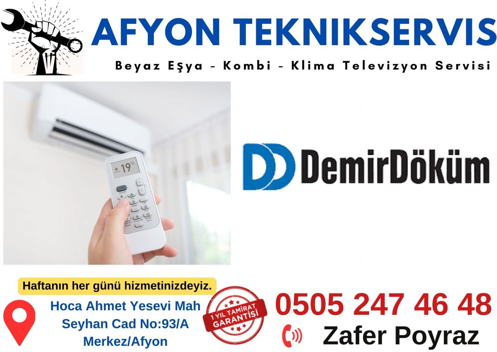 Afyon Demirdöküm Servisi