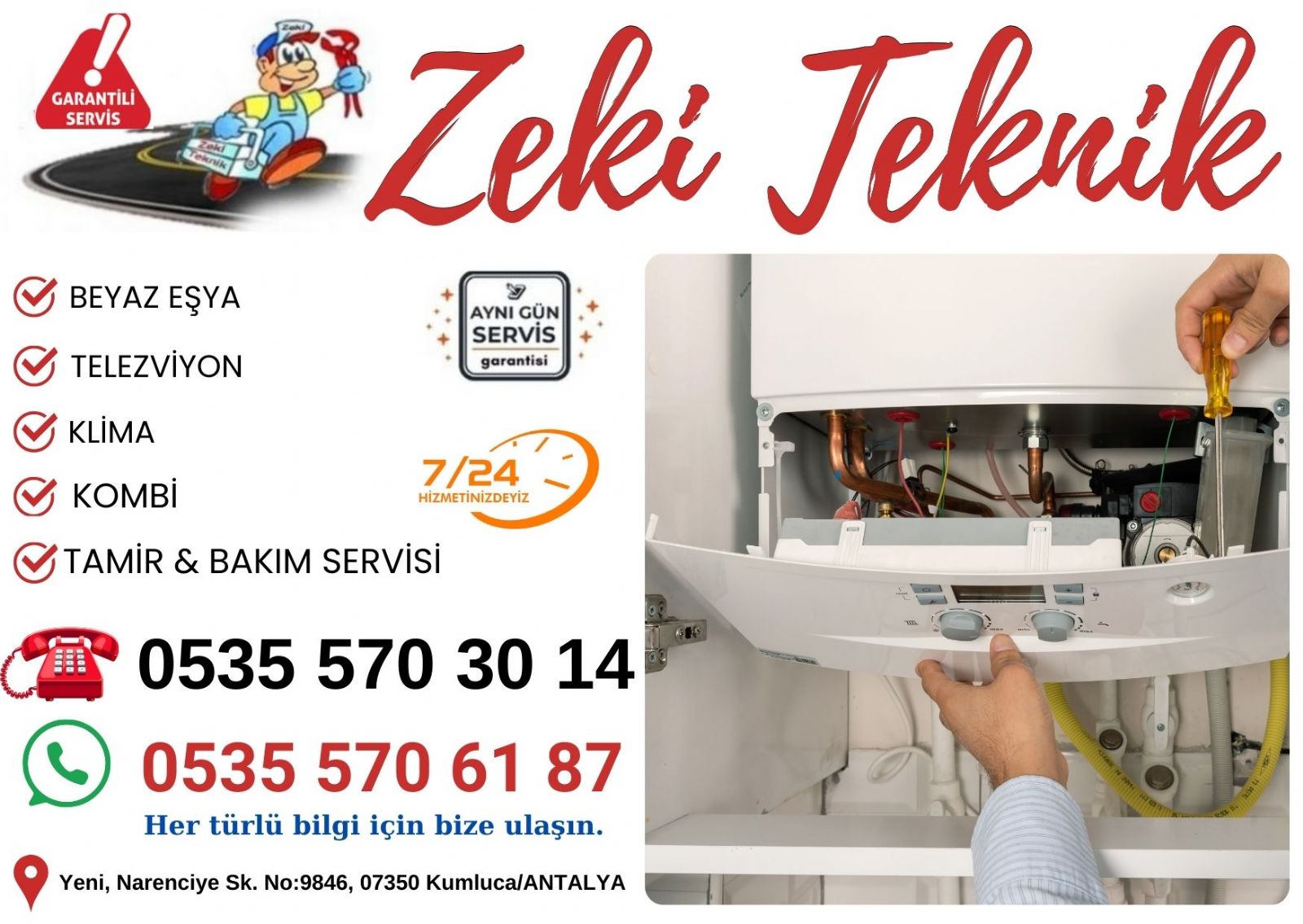 Kumluca Demirdöküm Servisi