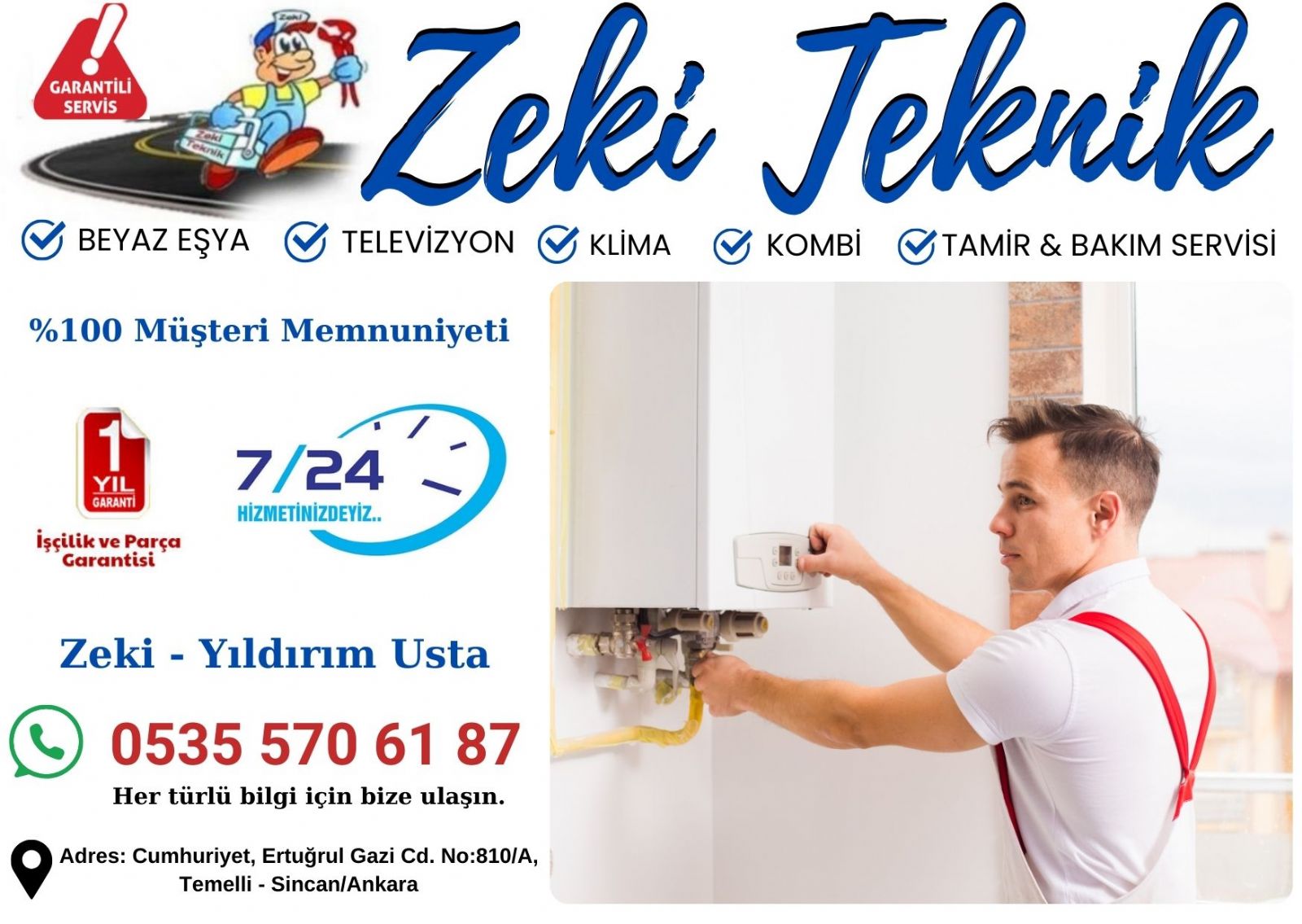 Temelli Demirdöküm Servisi